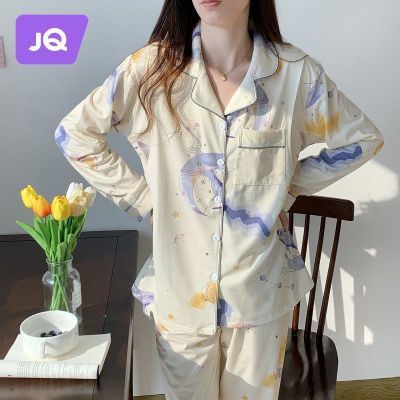 婧麒春秋薄款孕妇睡衣3月份坐月子月子服产后哺乳喂奶家居服套装