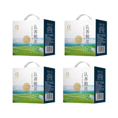 【新日期】认养醇浓3.6g蛋白纯牛奶200ml*12盒*4箱