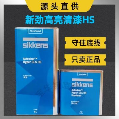 阿克苏新劲高亮清漆HS套装快干高级镜面高光亮光通用汽车油漆进口