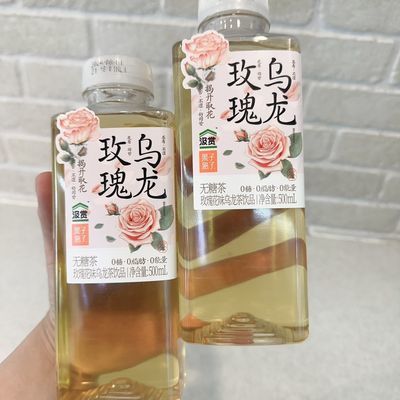 新品果子熟了玫瑰无糖乌龙500ml