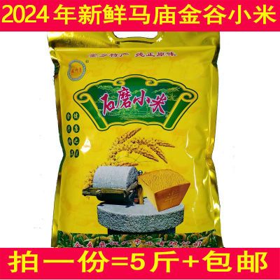 2024新米马庙金谷山东金乡农家自种小米小米粥小黄米家庭用5斤装