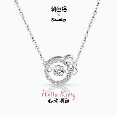 潮色绘xHelloKitty纯银项链轻奢小众高级新款配饰生日礼物送女生