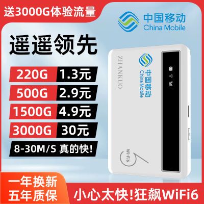 随身wifi无线家用出租房移动无线wifi6免插电户外车载直