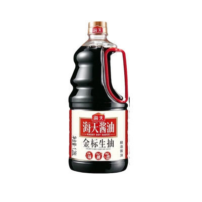 海天金标生抽1.28L炒菜调味品家用一级酿造酱油非转基因黄豆批发