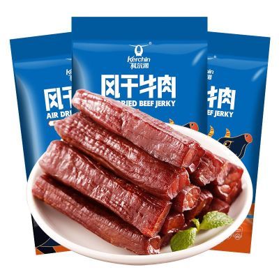 科尔沁风干牛肉干150g*3袋 内蒙古特产即食独立包装休闲零