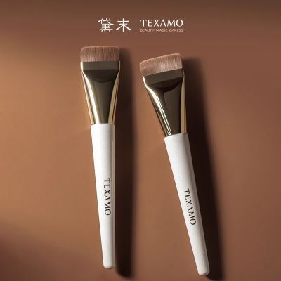 Texamo/黛末A433一字扁平粉底刷扁头化妆师专用无刷痕不吃粉平铺