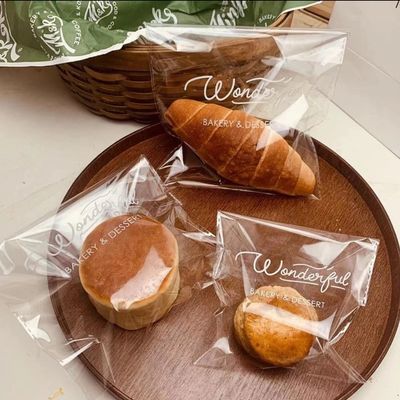 【特价面包袋】欧包吐司泡芙甜甜圈月饼包装袋可颂牛角包自粘袋子