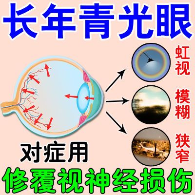 青光眼专用【官用】眼球酸胀视野缺损眼球浑浊看不清畏光视力降低