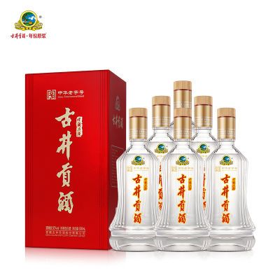 百亿补贴：【古井贡酒】中华老字号新款50度500ml*6瓶整箱 浓香型固态法白酒 368.9元