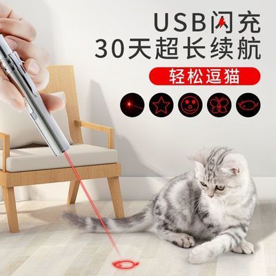 逗猫激光笔幼猫咪玩具神器自嗨解闷猫癣灯usb可充电激光棒逗猫