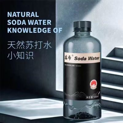 【整箱12瓶】苏帝克东天然苏打水500ml小瓶装家用网红苏打矿泉水