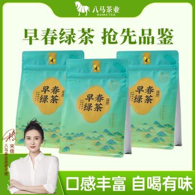 八马茶业 早春绿茶高山云雾绿茶2024年新茶烘青绿茶袋装散茶180g