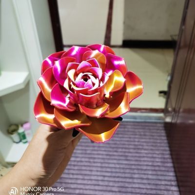 可动机械玫瑰花3D打印仿真花工艺品情人节七夕礼物生日礼物饰品