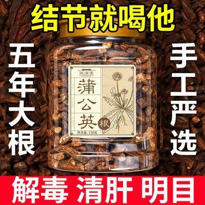 长白山特产蒲公英根茶蒲公英根茶炒熟干货带根蒲公英根老根天然T