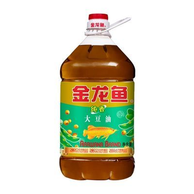 金龙鱼纯香大豆油5L食用油东北豆油3级大豆油1桶多省包邮