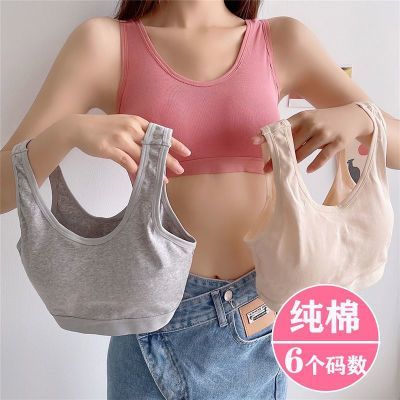 纯棉无钢圈睡眠文胸可拆胸垫胖妹妹大码内衣运动背心抹胸少女内衣优惠券