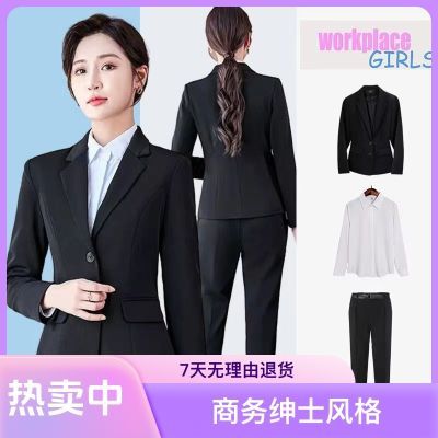 春秋季西装新款西服职业装女套装学生面试正装外套女公务员