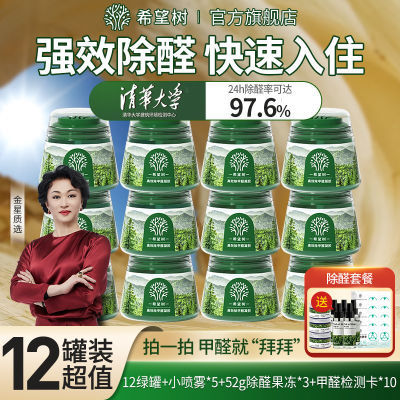 希望树除甲醛官方旗舰店小绿罐二代新房家炭包甲醛清除剂急住12罐