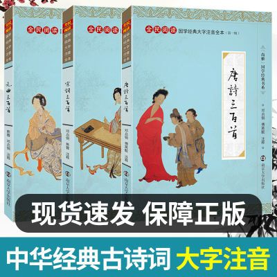 正版唐诗宋词元曲三百首古诗词国学经典大字注音全本南京大学出版