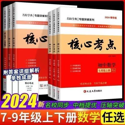 2025核心考点初中数学七八九年级上下册中考数学强化训练初一二三