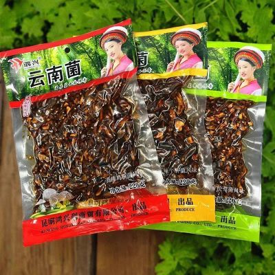 云南特产野生松茸220g鸡枞菌香辣牛肝菌蘑菇油炸下饭旅游即食包邮