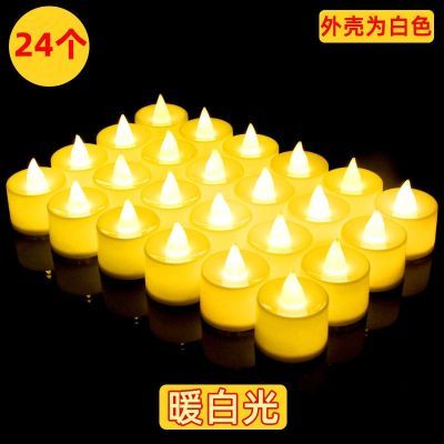 电子蜡烛led灯仿真蜡烛白色红灯整箱批发新年佛堂灯佛灯新款生日