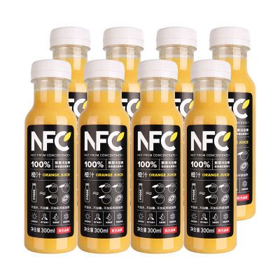 农夫山泉NFC300ml*10瓶果汁橙汁苹果香蕉汁鲜果冷压榨多省包邮