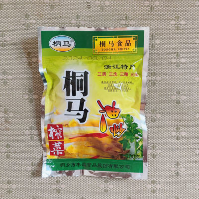 桐马油炒榨菜丝100克下饭菜开袋即食