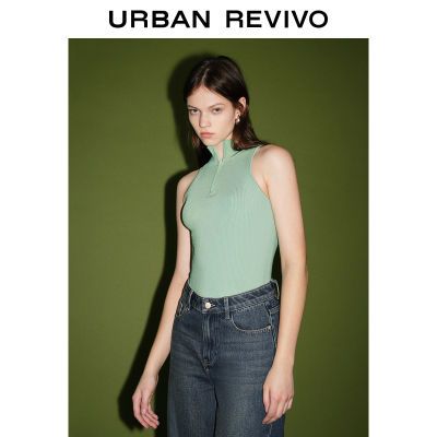 百亿补贴：UR女装简约百搭拉链立领修身针织背心UWJ940025 69元