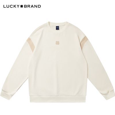 LUCKY BRAND【断码清仓】男女同款卫衣春秋圆领宽松外