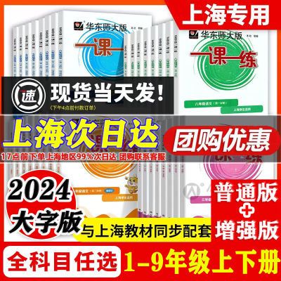 2024一课一练沪教增强版一二三四五六七八年级上下12345678年级