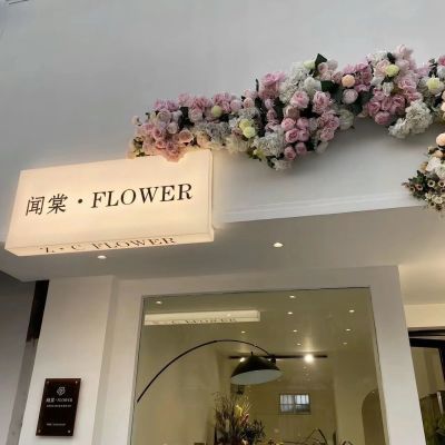 网红服装店门头招牌新款户外亚克力发光字灯箱网红风咖啡店广告牌