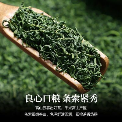 恋凝香 云雾绿茶新茶雨前高山春茶浓香耐泡日照充足炒青绿茶袋装