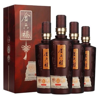 金六福名匠 40.8/50.8度兼香型纯粮食白酒 整箱500