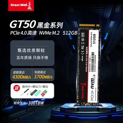 ڲ GT50 512G ̬Ӳ M.2 PCIe 4.0 199Ԫ