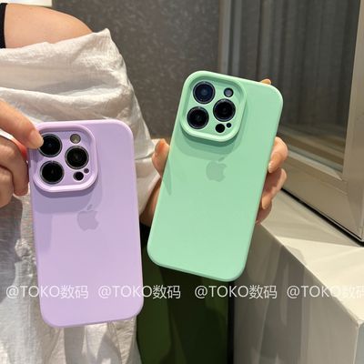 加厚保护 纯色液态硅胶苹果16promax手机壳iPhone15防摔14pro耐脏