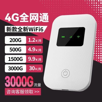 翰柏讯随身wifi6新款2024无线网卡路由器大电池4gwi