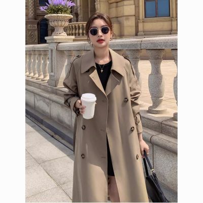 高个子宽松大码加长版风衣外套女超长款到脚踝春秋高级感气质大衣