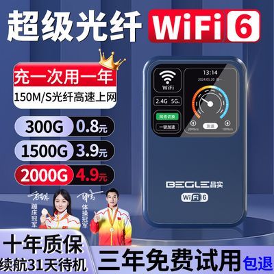 新随身wifi6新款2024官方正品免插电户外宿舍便携直播路