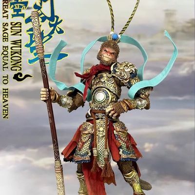 Fury狂怒工作室山海魔神录 孙悟空 1/12可动人偶6寸布