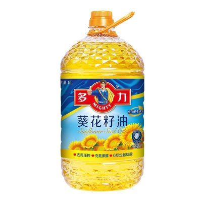 正品多力葵花籽油5L和非转基因压榨玉米胚芽油5L家庭食用油