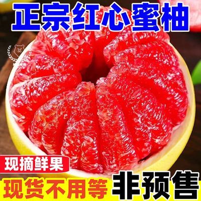 【半价尝鲜】红心蜜柚广西福建平和红肉薄皮三红柚子仿真批发果蔬