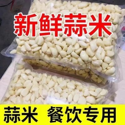 苍山现剥蒜米老品种白皮蒜去皮山东新鲜大蒜头剥皮去皮子蒜米蒜瓣