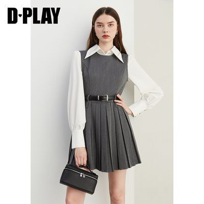 ���ڲ�����DPLAY2025�괺���¿����ʻ�ɫ����ȹŮ���Ŷ̿��ȹ����ȹ�� 283Ԫ