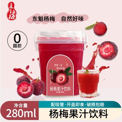 夏至梅网红杨梅汁280ml*6瓶装酸梅汤果汁饮料整箱杨梅饮品