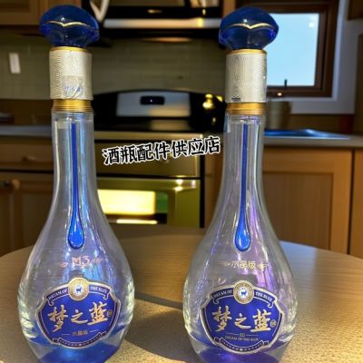 玻璃酒瓶酒柜摆件家居摆件高端豪华m3空酒瓶高档专用高颜值