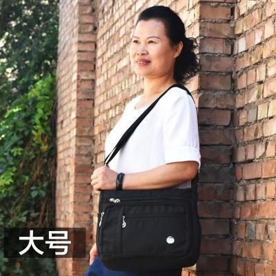 女士斜挎包新款百搭大容量帆布包单肩斜挎包中年妈妈老年人斜挎包