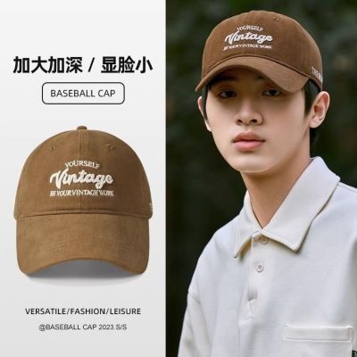 木村耀司韩版棒球帽新款字母刺绣帽子深顶帽檐加宽鸭舌帽显脸大头