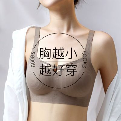 无痕内衣女聚拢小胸显大固定杯无钢圈文胸收副乳防上托下垂平胸罩