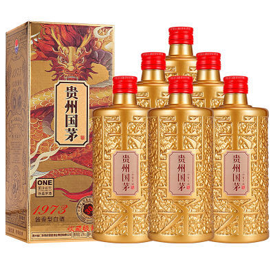 金国茅1973酱香型白酒500mL*6整箱送礼纯粮食白酒经典